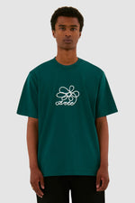 T-shirt brodé de fleurs