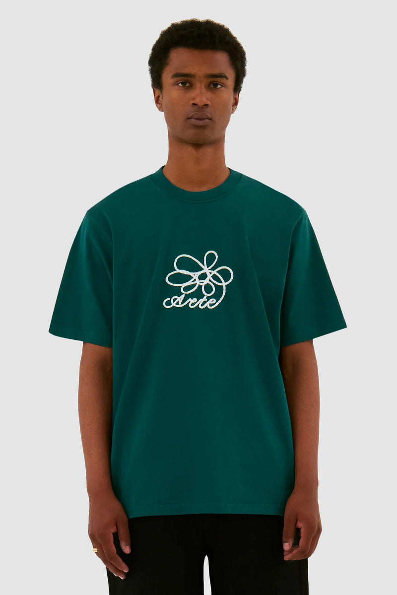 T-shirt brodé de fleurs