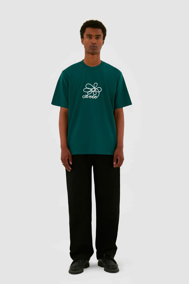 T-shirt brodé de fleurs