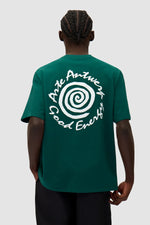 T-shirt à imprimé grandes spirales