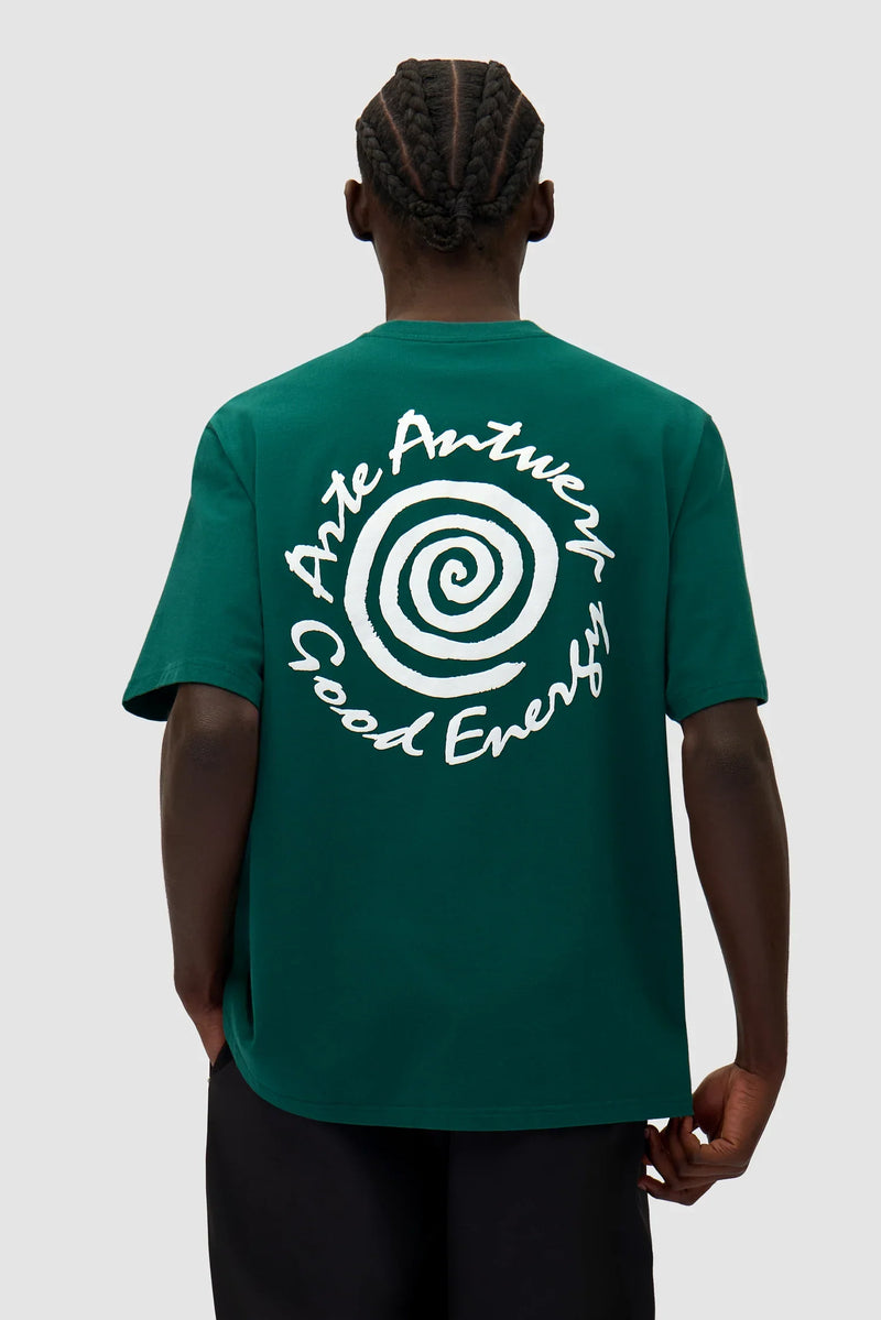 T-shirt à imprimé grandes spirales
