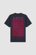 T-shirt à imprimé mural dans le dos