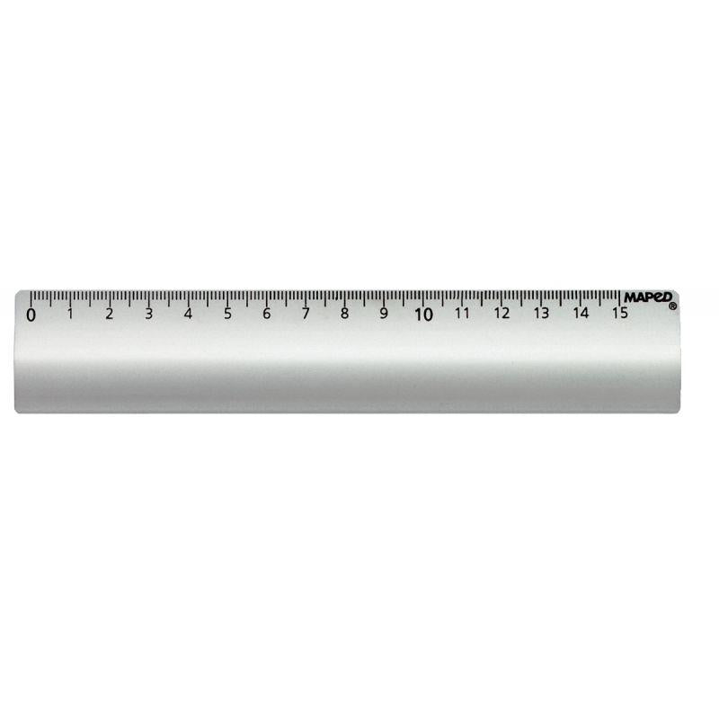 Règle plate 15cm en alu anodisé